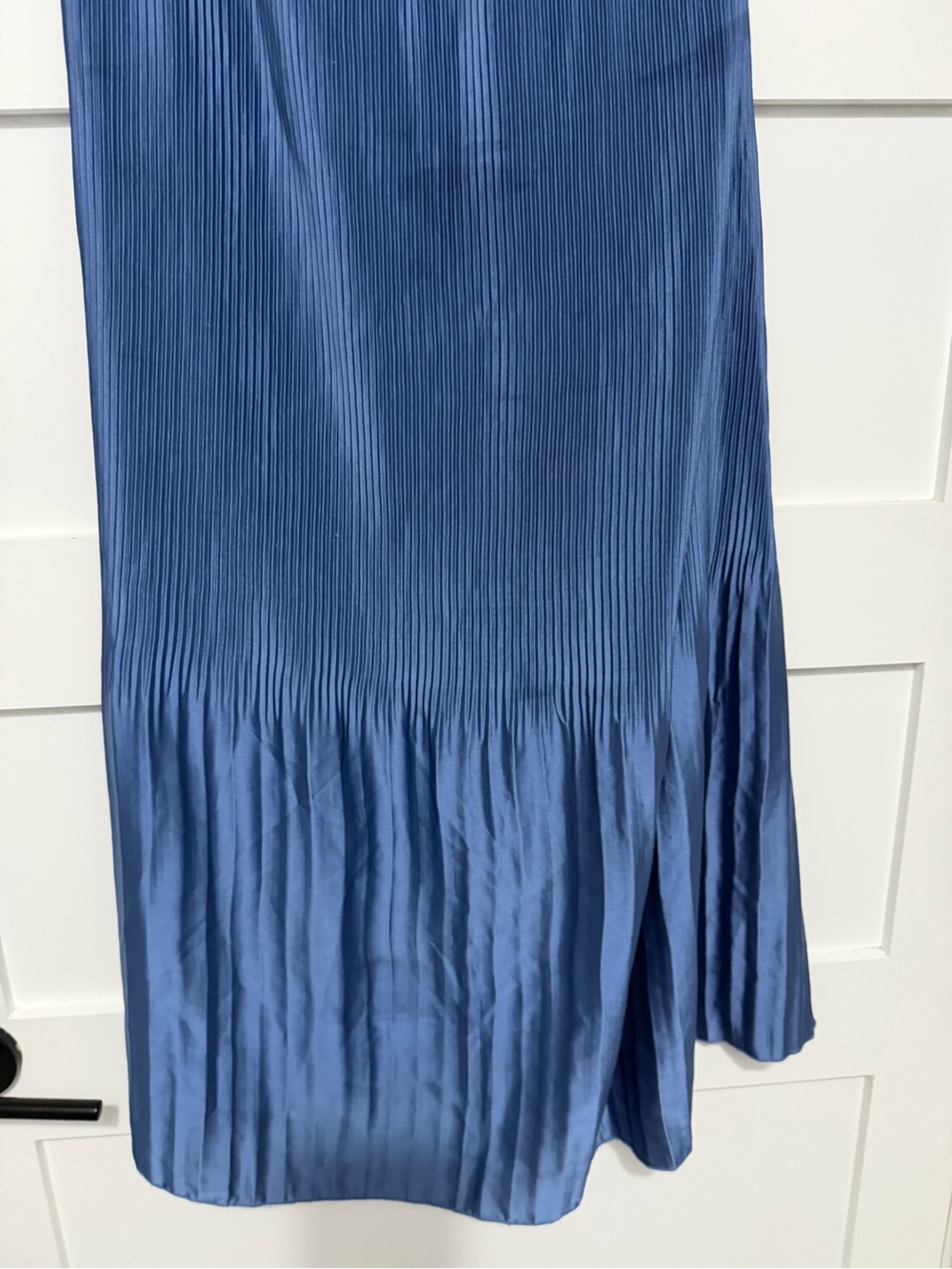 Abercrombie & Fitch Strapless Pleat Release Midi Dress Blue Medium 8308 - Picture 6 of 10